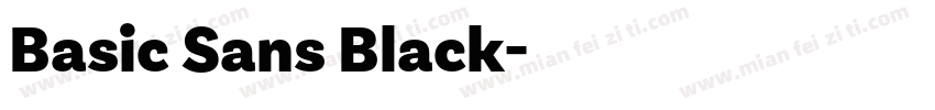 Basic Sans Black字体转换